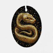 Ornement En Métal Serpent doré (Avant gauche)