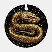 Ornement En Métal Serpent doré (Verso)