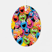 Ornement En Métal Sesame Street Character Faces Pattern (Avant gauche)