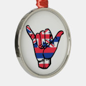 Ornement En Métal Shaka Hawaii (Droite)