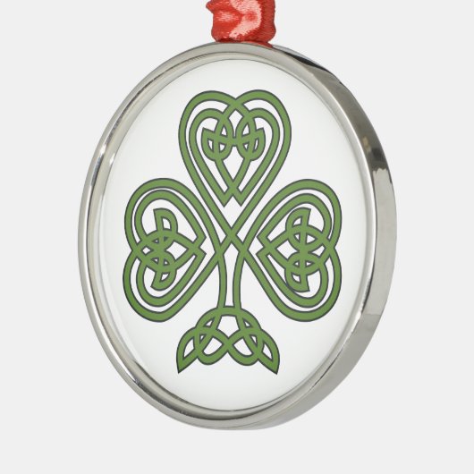 Ornement En Métal Shamrock celte - Jour de la Saint Patrick (Gauche)