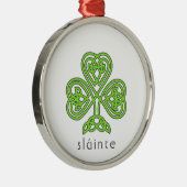 Ornement En Métal Shamrock celtique Green St. Patrick's Day Sainte (Droite)