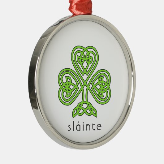 Ornement En Métal Shamrock celtique Green St. Patrick's Day Sainte (Droite)