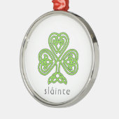 Ornement En Métal Shamrock celtique Green St. Patrick's Day Sainte (Gauche)