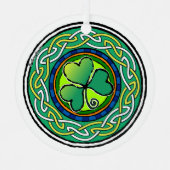 Ornement En Métal Shamrock irlandais (Recto)