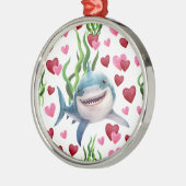 Ornement En Métal Shark Lovers Christmas Ornament Keepsake (Gauche)