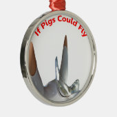 Ornement En Métal Si Les Chiens Pouvaient Voler (Droite)