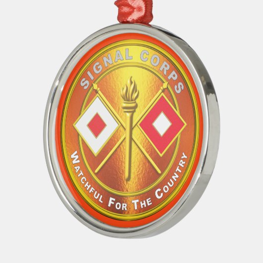 Ornement En Métal Signal Corps Noël (Gauche)