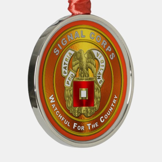 Ornement En Métal Signal Corps Noël (Droite)