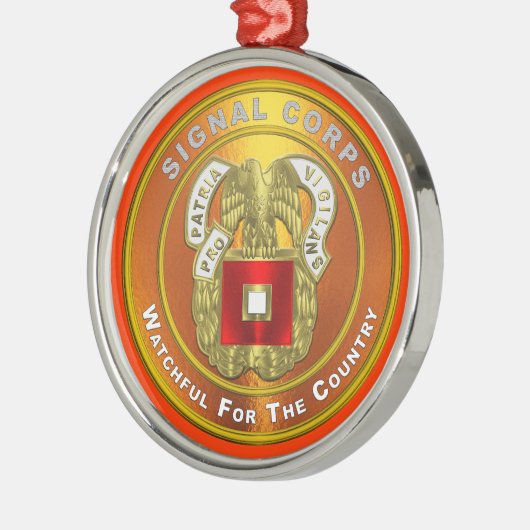 Ornement En Métal Signal Corps Noël (Gauche)