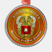 Ornement En Métal Signal Corps Noël (Devant)