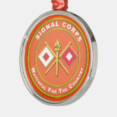 Ornement En Métal Signal Corps Noël (Gauche)