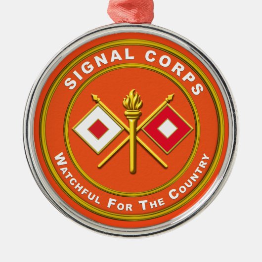 Ornement En Métal Signal Corps Noël (Devant)