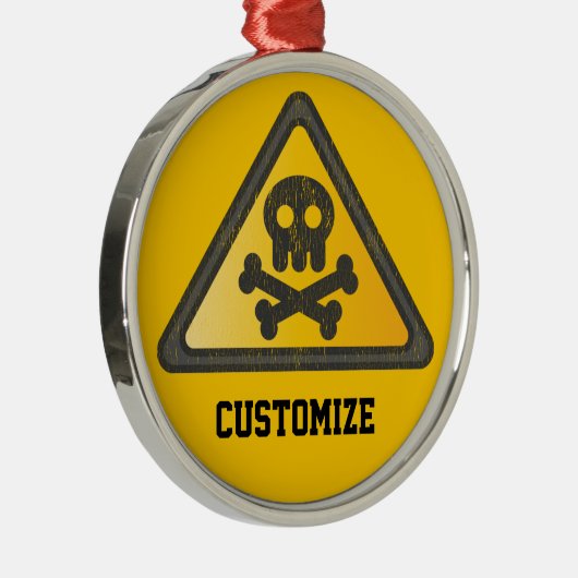 Ornement En Métal Signal d'avertissement amusantThunder_Cove (Droite)