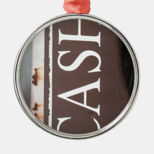 Ornement En Métal SIGNE DE VOITURE Vintage Camion CASH