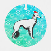 Ornement En Métal Silken Windhound Magie de Noël (Recto)
