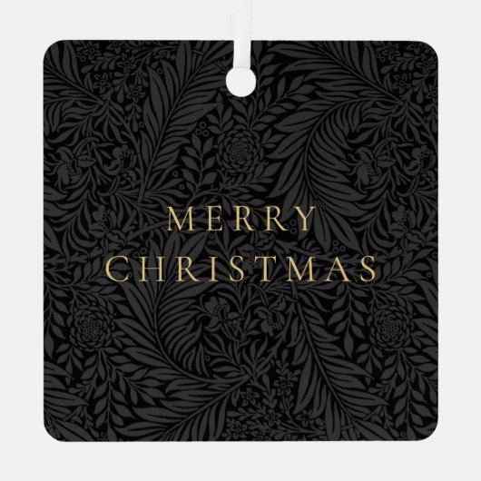 Ornement En Métal Simple Elegant Personnalisé Nom de l'animal Photo (Verso)