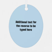 Ornement En Métal Skiier de descente - amusez-vous avec vos noms / t (Verso)