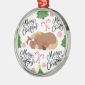 Ornement En Métal Sleeping Horses Christmas Ornament Keepsake (Gauche)