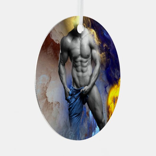 Ornement En Métal SlipperyJoe's musculaire physique chemise vapeur (Avant droite)