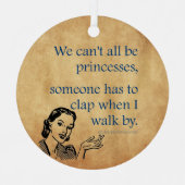 Ornement En Métal SlipperyJoe's Princess clap marchant drôle les ann (Recto)