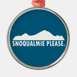 Ornement En Métal Snoqualmie Washington S'il vous plaît