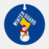 Ornement En Métal Snowman Winter Guard (Verso)