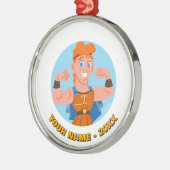 Ornement En Métal So Cute Hercules Metal Ornament (Gauche)