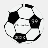 Ornement En Métal Soccer (Verso)