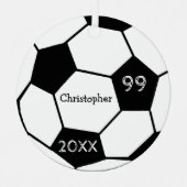 Ornement En Métal Soccer (Recto)