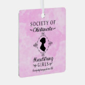 Ornement En Métal Société des filles Obstinate Headstrong Noël (Avant droite)