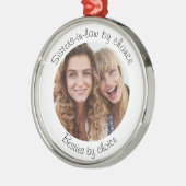 Ornement En Métal Soeur en beaux-arts Besties Cadeau photo (Gauche)