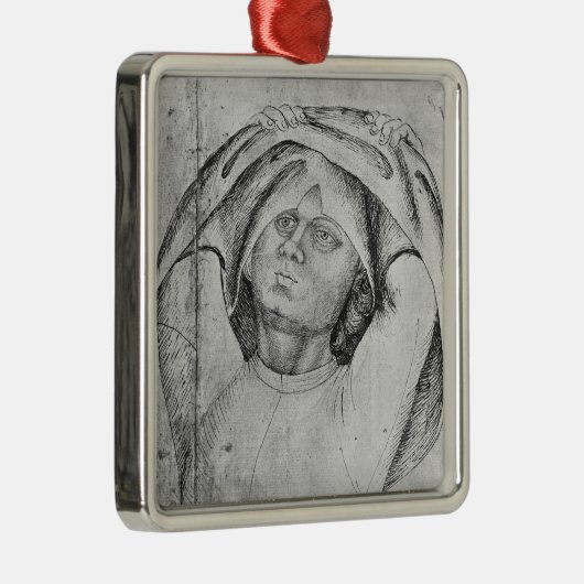 Ornement En Métal Soldat enlevant son chainmail (Droite)