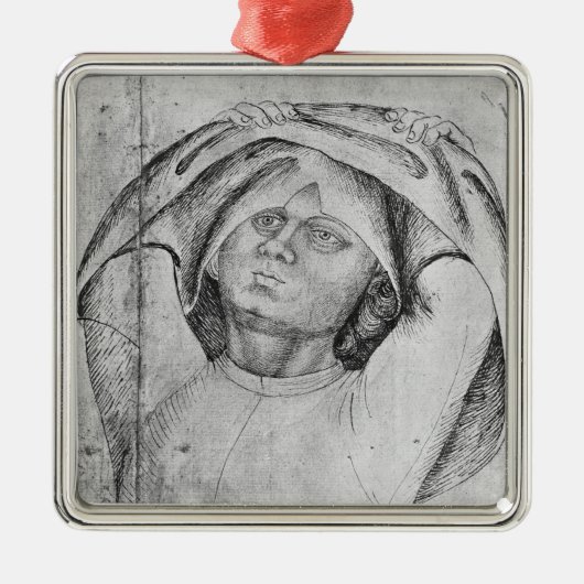 Ornement En Métal Soldat enlevant son chainmail (Devant)