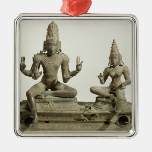 Ornement En Métal Somaskanda, Chola, Tamil Nadu (bronze)