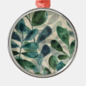 Ornement En Métal Sophistication verdoyante - Feuilles tropicaux (Devant)