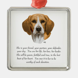 Ornement En Métal Souvenir Beagle