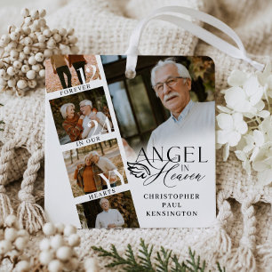 Ornement En Métal Souvenir de photo commémoratif d'ange aimant au ci
