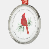 Ornement En Métal Souvenir du cardinal (Gauche)