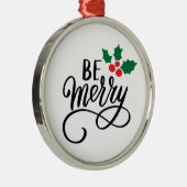 Ornement En Métal Soyez Joyeux (Droite)