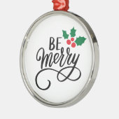 Ornement En Métal Soyez Joyeux (Gauche)