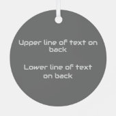 Ornement En Métal Spectacles amusants Nerd intérieurs - coutume des  (Verso)