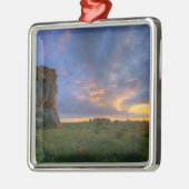 Ornement En Métal Spectaculaire coucher de soleil à Medicine Rocks (Gauche)