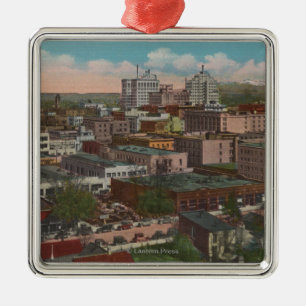 Ornement En Métal Spokane, WA - vue d'horizon du centre ville