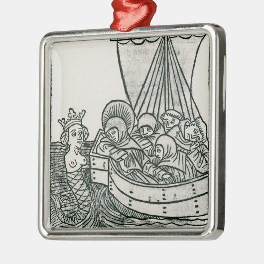 Ornement En Métal St Brendan et la sirène (Gauche)