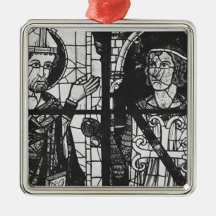 Ornement En Métal St Denis donnant l'oriflamme au chevalier clément