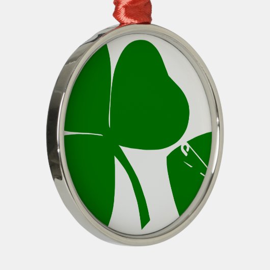 Ornement En Métal St Patrick's Day - Obtenez Lucky 3 + 1 feuilles = (Droite)