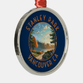 Ornement En Métal Stanley Park Vancouver Canada Art retro en détress (Droite)