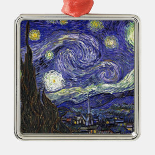 Ornement En Métal Starry Night, Vincent Van Gogh.