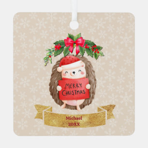Ornement En Métal Statistiques de naissance de nouveau-né Noël, Anno